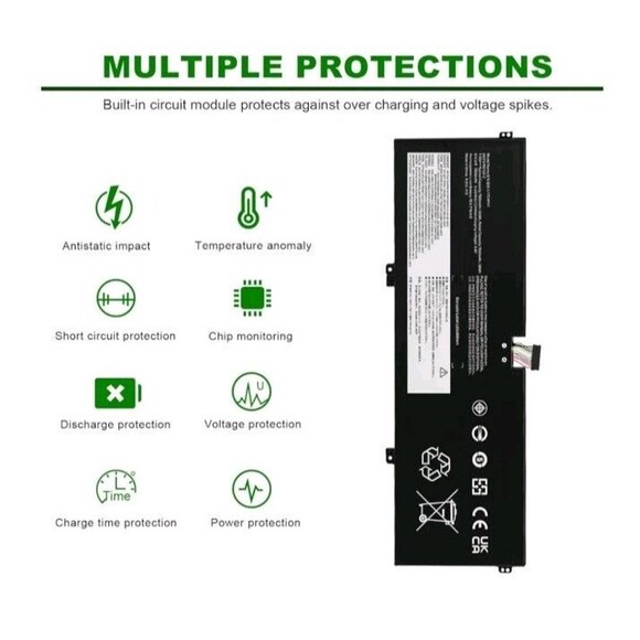 New Laptop Battery 5B10QI2427 Compatible with Lenovo Yoga L17L4PH1 etc - Picture 4 of 10
